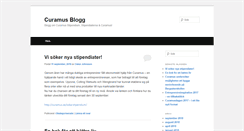 Desktop Screenshot of blogg.curamus.se